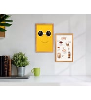 BK Home Coffee Tasarımlı Dekoratif 2'li Retro Ahşap Tablo-7