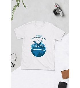 Dünya Hayvanları Koruma Günü Tasarımlı T-shirt