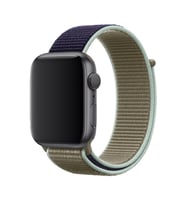 Apple Watch 10/11 42mm-38/40/41mm Kordon Hasır Kordon 2/3/4/5/6/se/7/8/9 (Haki)