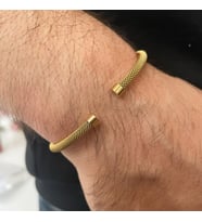 Gold renk Çelik Bileklik