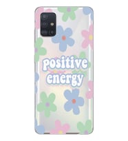Samsung Galaxy A51 Uyumlu Positive Energy Tasarımlı Şeffaf Telefon Kılıfı