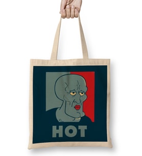 Spongebob Handsome Squidward Süngerbob Hot Bez Çanta Uzun Saplı