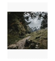 Seealpsee'ye Giden Yol Tablo Ahşap Poster Dekoratif