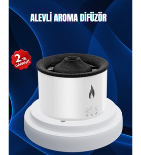 3D Alev Işıklı Aromaterapi Makinesi – 360 ml Su Kapasiteli Sessiz Difüzör