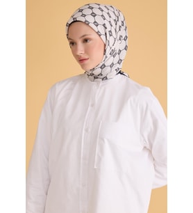 Belli Fresh Pure Eşarp 6-04 Beyaz Karışık Desen 49993