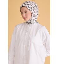 Belli Fresh Pure Eşarp 6-04 Beyaz Karışık Desen 49993