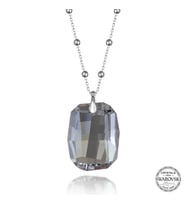 Swarovski Crystal Taşlı Top Zincir Baget Gümüş Kadın Kolye
