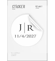 Nişan Nikah Düğün Sticker Süs Etiketi 48 Adet 3 Cm