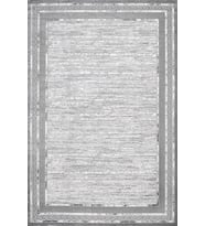 Dijital Kaymaz Yıkanabilir Beyaz Geometrik Salon Halısı Mutfak Halısı Koridor Halısı Yolluk 4204GR
