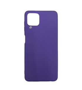 Samsung Galaxy A12 İnce Mat Silikon Kılıf Mor
