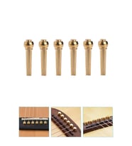 Midex SN-12 Akustik Gitar Köprü Pimi 6 Adet (GOLD)