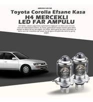 Toyota Corolla Efsane Kasa Uyumlu Mercek Led Xenon Şimşek Etkili Çift Renk