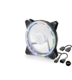 Kasa Fanı Kristal Rgb 12 Cm - Siyah ND2662