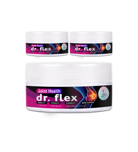 Dr.Flex Kavanoz Vücut Masaj Kremi 3 Adet Omega3lü Kolajenli Bamya Toh.umu Ardıç ve Kuyruk Yağlı