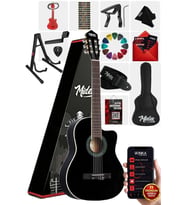 Midex MGX-100BK-ST Üst Seviye Klasik Gitar 4/4 Sap Ayarlı Gül Klavye