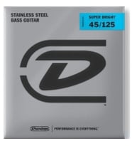 Jim Dunlop DBSBS45125 Super Bright Stainless Steel 5 Telli Bas Gitar Teli (45-125)