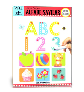 Okul Öncesi Alfabe-Sayılar YAZ-SİL Kitabı