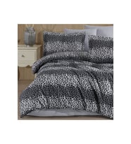 Tek Kişilik Leopar Desen Nevresim Takımı 160x220 2 Yastık Kılıfı Lastikli Çarşaflı 100x200+30