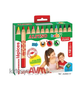 Alpino Baby Kuruboya Kalemi 12 Renk Al0177