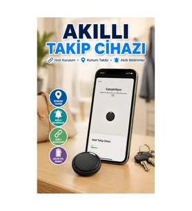 AirTag Akıllı Eşya Takip Cihazı – iOS ve Android Uyumlu Uzun Pil Ömürlü