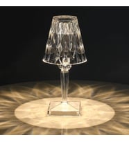 LW-4 Şarjlı Abajur Kristal Elmas Masa Lambası Dokunmatik Romantik Akrilik Led Gece Lambası