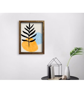 BK Home Doğal Masif Ahşap Çerçeveli Tablo-45