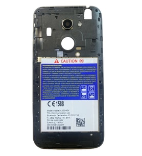 Alcatel A3 5046Y Orta Kasa Ekran Çıtası Füme