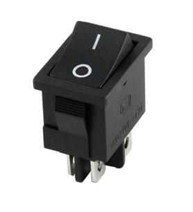 Ayt 4 Pinli Siyah Işıksız Mini Yükseltici Anahtarı On Off Power Switch IC-122