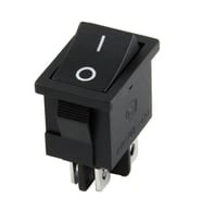 Ayt 4 Pinli Siyah Işıksız Mini Yükseltici Anahtarı On Off Power Switch IC-122