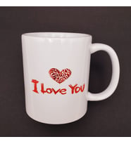 I Love You Baskılı Bardak