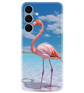 Samsung Galaxy S25 FE Kılıf Boutique Baskılı Resimli Okaynus ve Flamingo Pcode -093