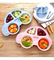 Durukar® Bebekler İçin Araba Şeklinde Sevimli Mama Tabağı Çocuk Tabldot