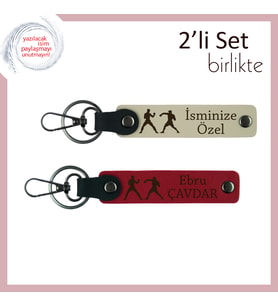 Yumruğuyla Değil, Aklıyla Dövüşenlere, Strateji Temalı, Kişisel Anahtarlık, Sütlü Kahve-Kırmızı
