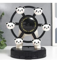 Panda Işıklı Müzikli Dönme Dolap Müzik Kutusu ( Pilsiz çalışır Müzik )