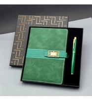 pilelistore Hediyelik Defter Kalem Set Yeşil