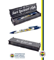 Fenerbahçe Orijinal Lisanslı Versatil Uçlu Kalem 0.7 Hediyelik Ahşap Kutulu (Beyaz)