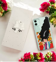 Uzun Saçlı Maria Tasarımlı Kişiye Özel Şeffaf Telefon Kılıfı (Tüm Telefon Modelleri Mevcuttur.) - Hediye Kutulu