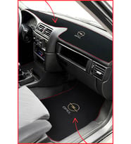 Opel Vectra A Kasa Uyumlu Nakışlı Oto Halı Paspas & Torpido Kaplama Koruma Halısı – 5 Parça Set