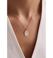Kişiye Özel Minimal Kirpi Figürlü Kolye 925K Gümüş (Gold)
