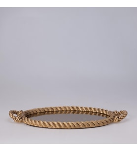 Rope Aynalı Tepsi Altın