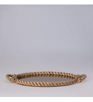 Rope Aynalı Tepsi Altın