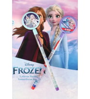 YENİ SEZON LİSANSLI ELSA FROZEN YUMURTALAYAN LABİRENT FİGÜRLÜ GEÇMELİ KURŞUN KALEM (Krem)
