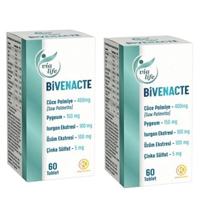 Bivenacte Cüce Palmiye (Saw Palmetto), Pygeum  60 Tablet - 2'li