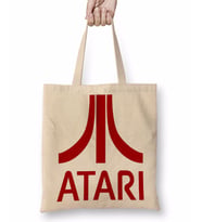 Atari Logo Oyun Game Over Atari Bez Çanta Uzun Saplı