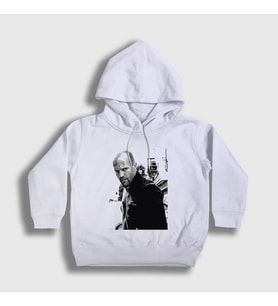 Presmono Unisex Çocuk Beyaz Crank Jason Statham Kapüşonlu Sweatshirt 397001tt (Beyaz)
