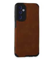 Mey İthalat® Samsung Galaxy M34 5G Kılıf Loop Deri Silikon - Kahverengi