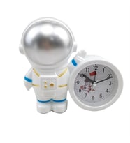 Dekoratif Astronot Tasarımlı Masa Saati (Gümüş)