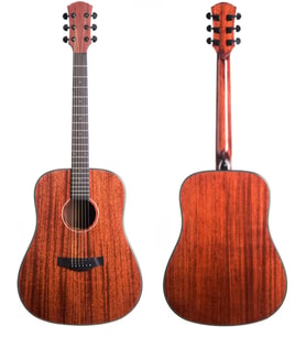 Picaldi AFM448 Mahogany Pro Akustik Gitar  Masif Maun Kapak ile Sıcak ve Dolgun Tonlar Profesyonel Seri Güçlü Projeksiyon