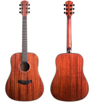 Picaldi AFM448 Mahogany Pro Akustik Gitar  Masif Maun Kapak ile Sıcak ve Dolgun Tonlar Profesyonel Seri Güçlü Projeksiyon