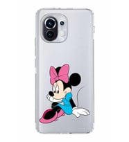 Xiaomi  Mi 11  Kamera Korumalı Kapak Minnie Mouse Tasarımlı Şeffaf  Kılıf
